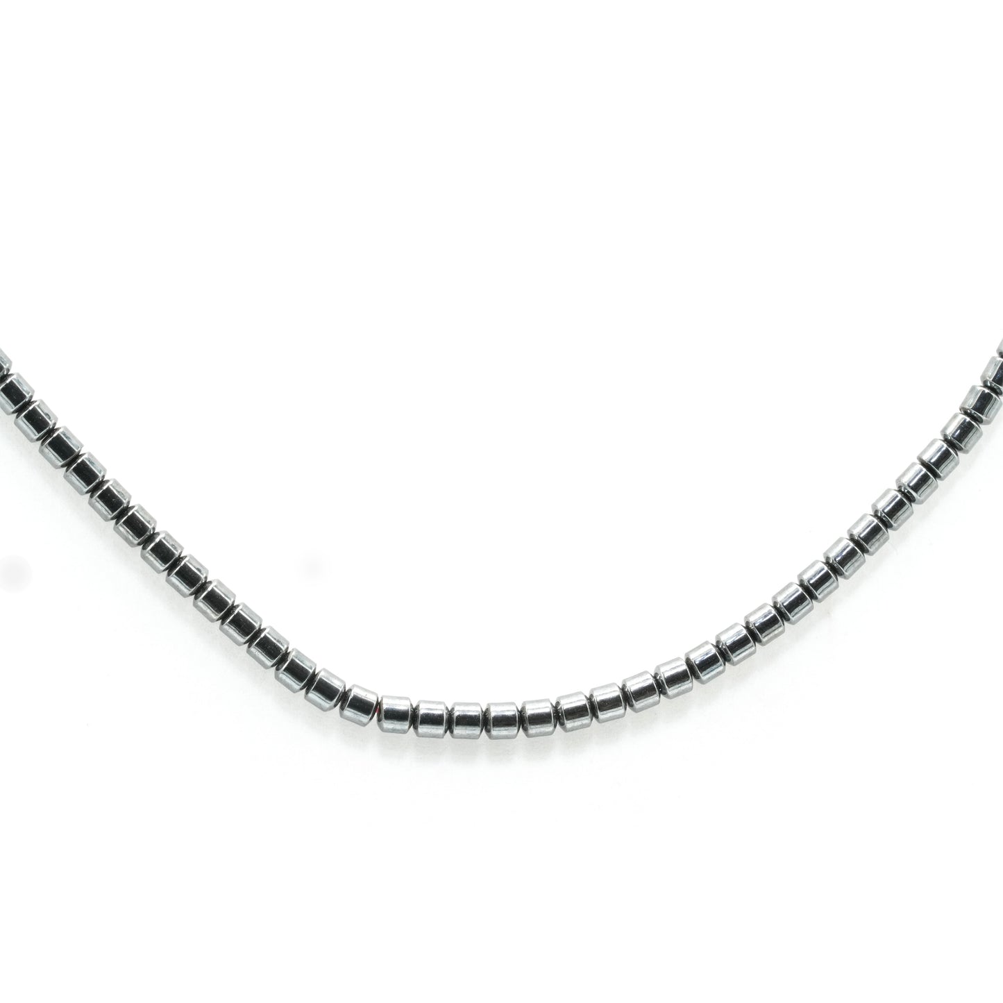 ヘマタイトビーズ 3mm × 3mm ドラム型 磁気入り ネックレス・ブレスレット等パーツ 手芸