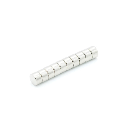 ネオジム磁石 特殊防錆4層メッキ 丸型 Φ5×3mm N54 10個セット