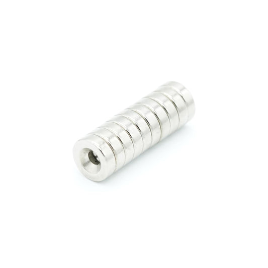 【特殊防錆】ネオジム磁石 Φ10mm × 3mm (M3 皿ねじ穴) グレードN35 KYOKEI (10)