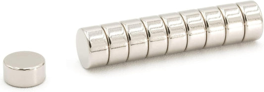 【市販最高グレード】N54 強力ネオジム磁石, Φ8 × 4（mm）, (寸法公差±0.05)【 特殊防錆4層メッキ】外径8mm x 厚さ4mm DIY 小型 丸型 工業用 キッチン 浴室 室外 事務所 多用途 KYOKEI (10)