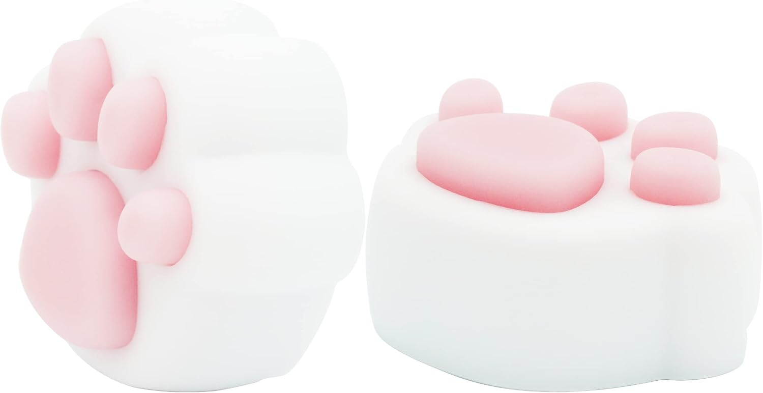 シリコンカバーマグネット【ぷにゃマグ】2個入りパック 白＆黒＆茶 各1点セット ネコ手形鉄板シール付き！計6枚（使う場所を選ばない）肉球触感 ホワイトボード 冷蔵庫 インテリア ギフト KYOKEI