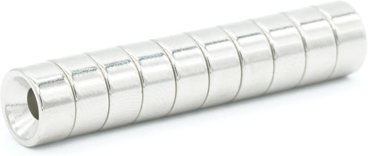 【防錆】強力ネオジム磁石 8ｍｍ ×4mm (M3皿ねじ穴) 10個セット N35 特殊4層メッキ DIY 小型 丸型 工業用 キッチン 浴室 室外 事務所 多用途 KYOKEI