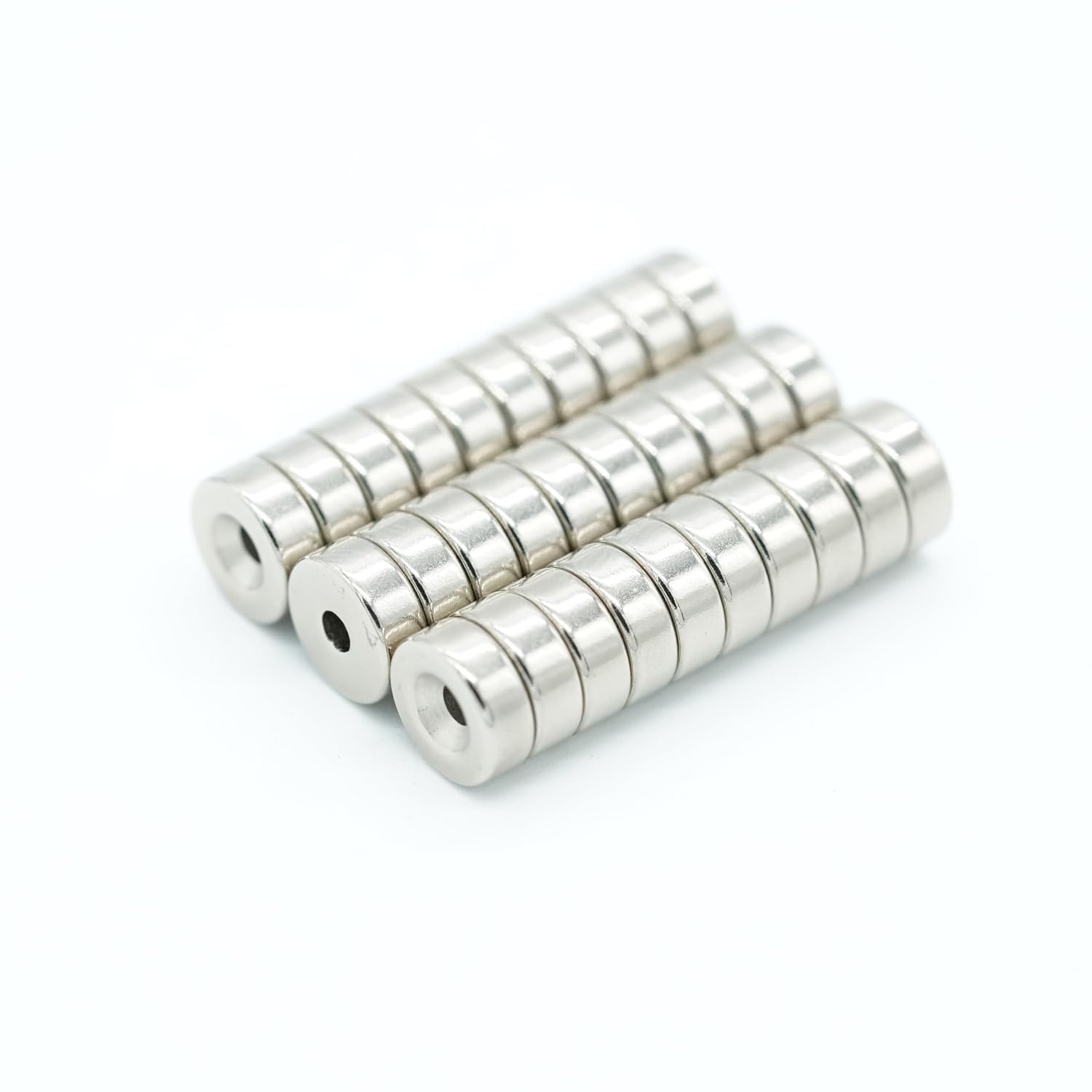 【特殊防錆】ネオジム磁石 Φ 8 mm × 3 mm (M2 皿ねじ穴) グレードN35 KYOKEI (30)