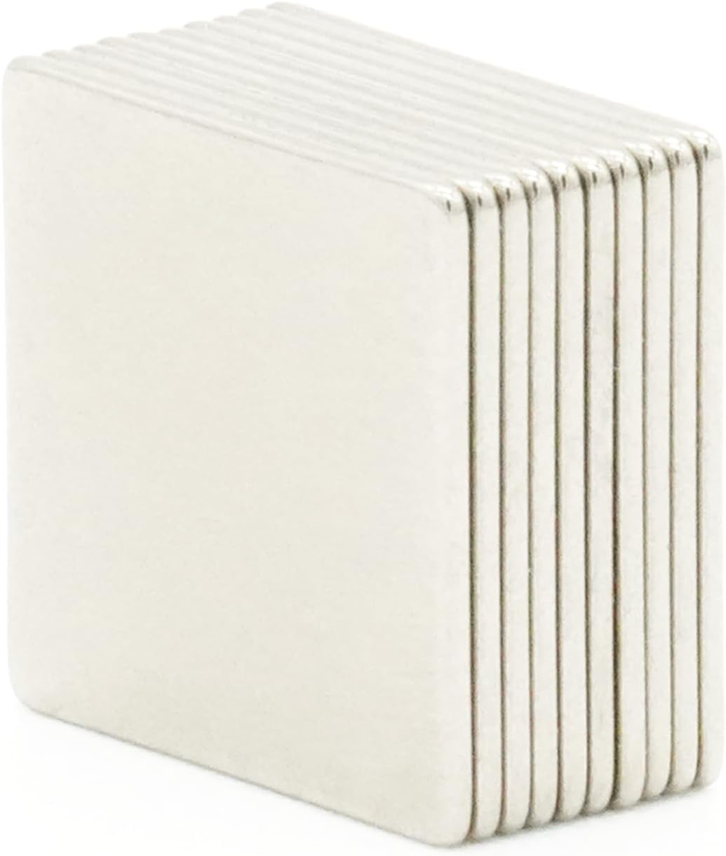【耐熱強力グレード】N48SH 10×10×0.5 (mm) 強力ネオジム磁石 【耐熱150℃】寸法公差±0.05 【防錆特殊4層メッキ】長さ10mm 幅10mm 厚さ0.5mm DIY 小型 角柱型 工業用 キッチン 浴室 室外 事務所 多用途 KYOKEI (10)