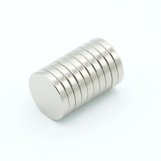 【防錆】強力ネオジム磁石 13mmｘ2mm 寸法公差±0.05mm 一般グレードN35 【防錆特殊4層メッキ】 外径13mm×厚さ2mm DIY・工業用 KYOKEI (10)