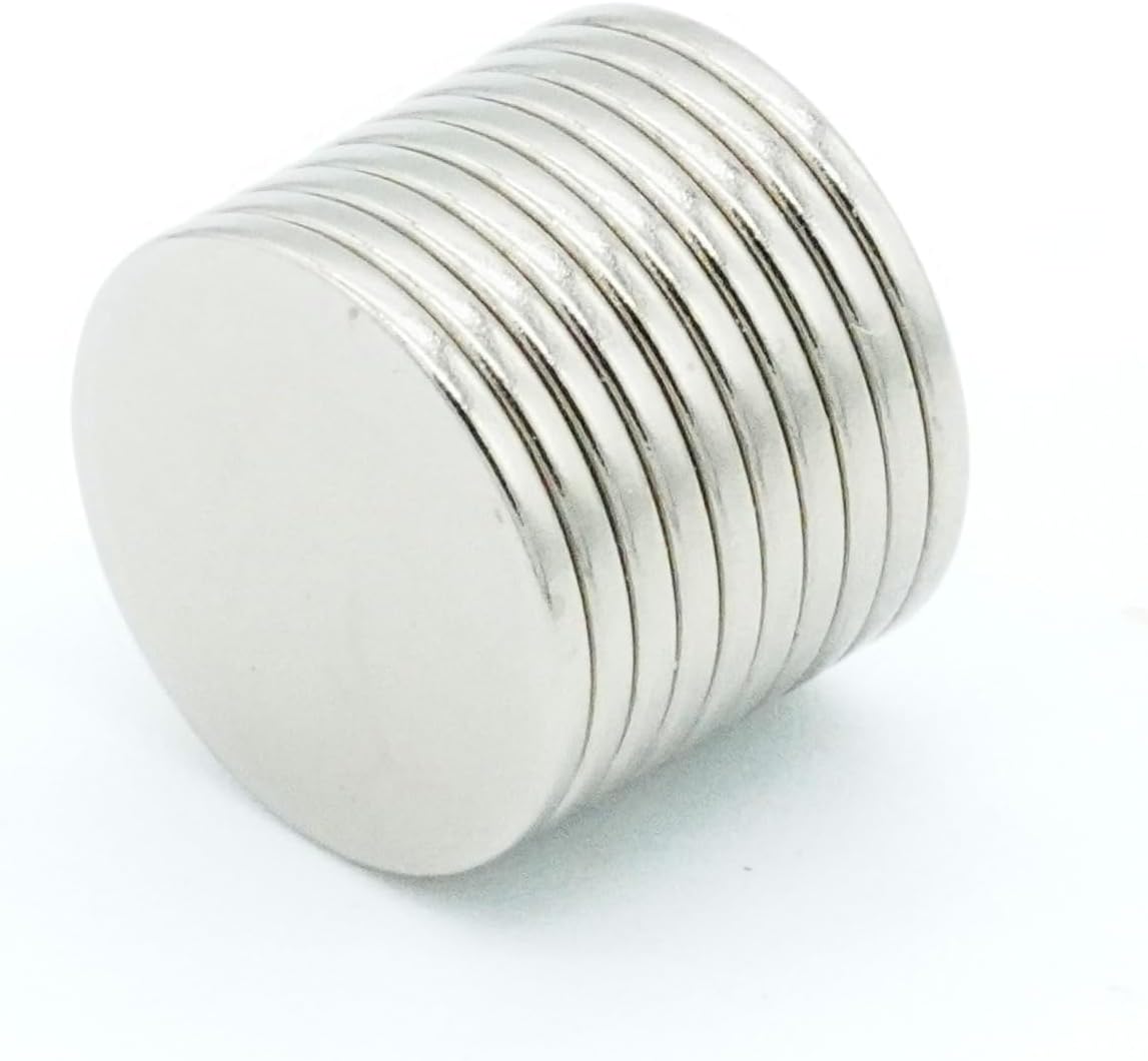10個入り【防錆】強力ネオジム磁石 Φ12ｘ1（ｍｍ） 寸法公差±0.05mm 一般グレードN35 【防錆特殊4層メッキ】外径12mm×厚さ1mm DIY・工業用 KYOKEI (10)