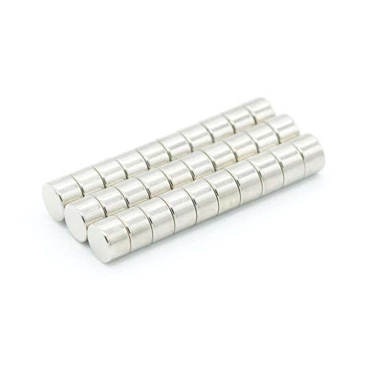 【特殊防錆】ネオジム磁石 Φ 8 ｍｍ × 5 mm N35グレード【特殊防錆4層メッキ】 KYOKEI (30)