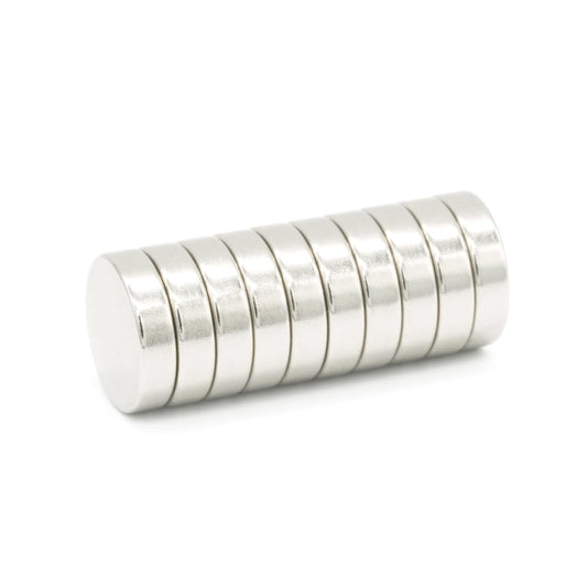 【防錆】強力ネオジム磁石 12ｍｍ × 2mm N35 DIY 工業用 KYOKEI 10個