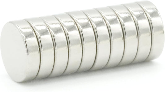 【市販最高グレード】N54 強力ネオジム磁石, Φ 8×2（mm）, (寸法公差±0.05) 【 特殊防錆4層メッキ】外径 8mm x 厚さ 2mm, DIY 小型 丸型 工業用 キッチン 浴室 室外 事務所 多用途, KYOKEI (10)