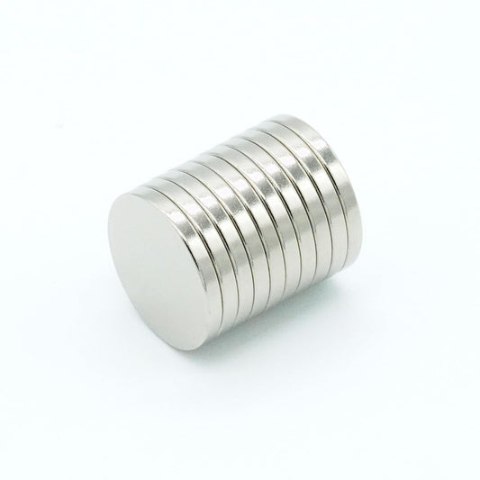 【防錆】強力ネオジム磁石 13mmｘ1.5mm 寸法公差±0.05mm 一般グレードN35 【防錆特殊4層メッキ】 外径13mm×厚さ1.5mm DIY・工業用 KYOKEI (10)