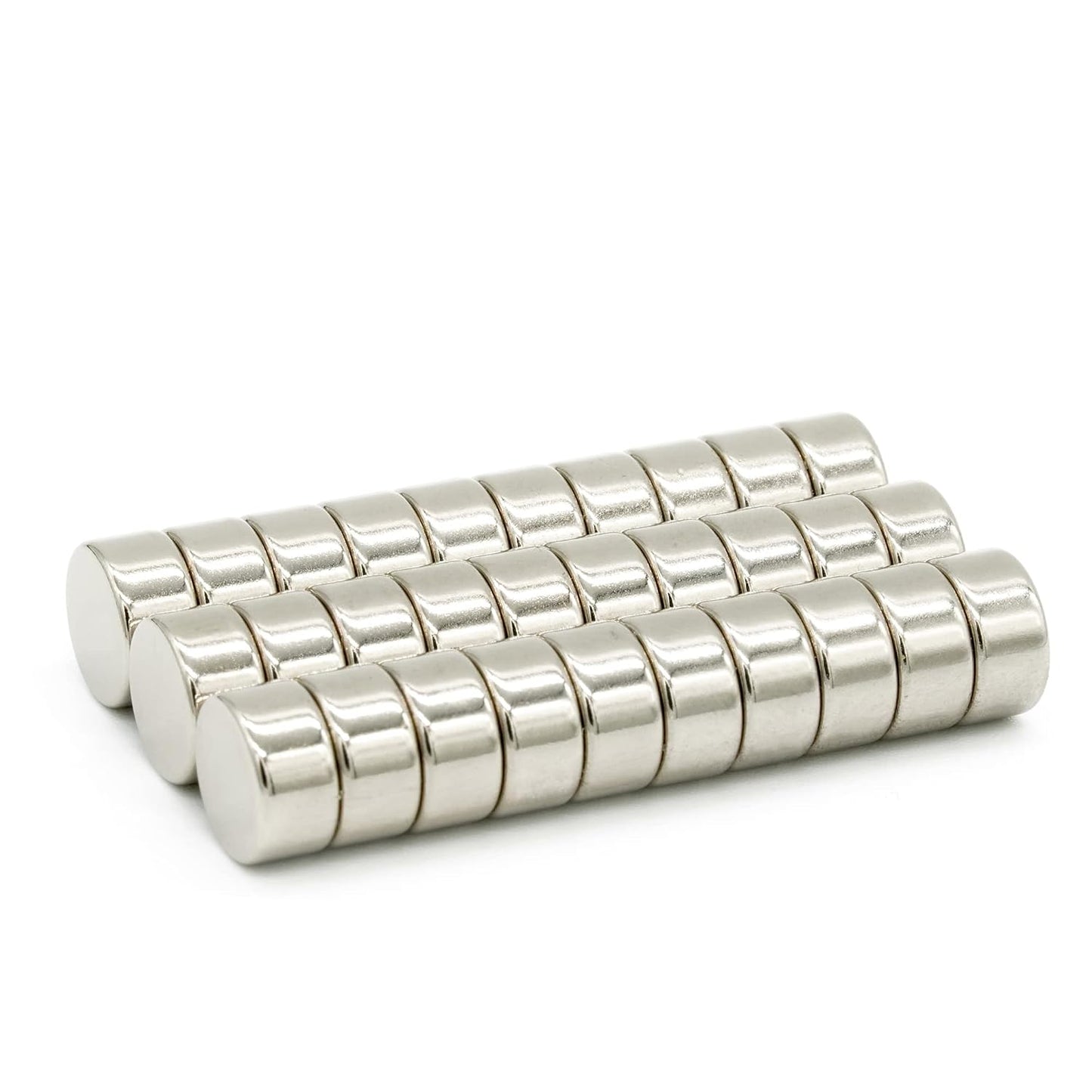 30個入り【市販最高グレード】N54 【防錆】強力ネオジム磁石, Φ８mm × ４mm, (寸法公差±0.05) 特殊4層メッキ DIY 小型 丸型 工業用 キッチン 浴室 室外 事務所 多用途 KYOKEI (30)