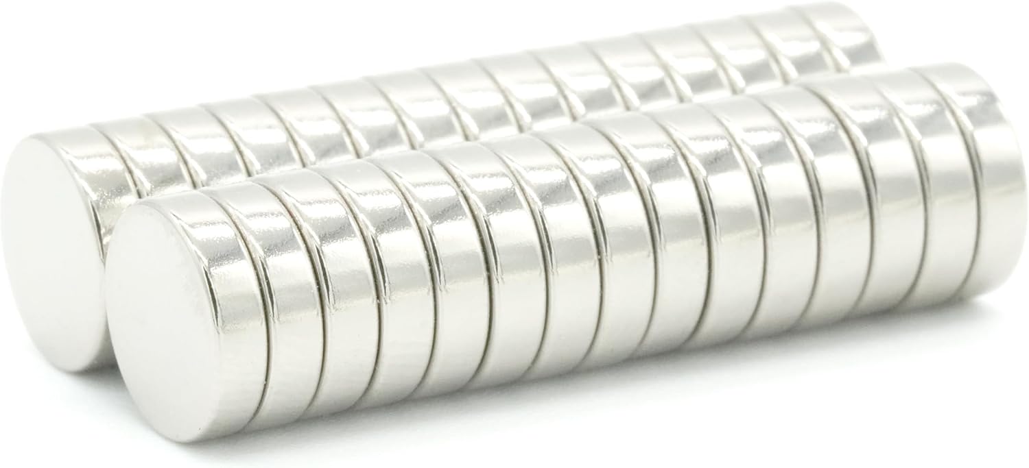 【市販最高グレード】N54 強力ネオジム磁石, Φ 8×2（mm）, (寸法公差±0.05) 【 特殊防錆4層メッキ】外径 8mm x 厚さ 2mm, DIY 小型 丸型 工業用 キッチン 浴室 室外 事務所 多用途, KYOKEI (30)
