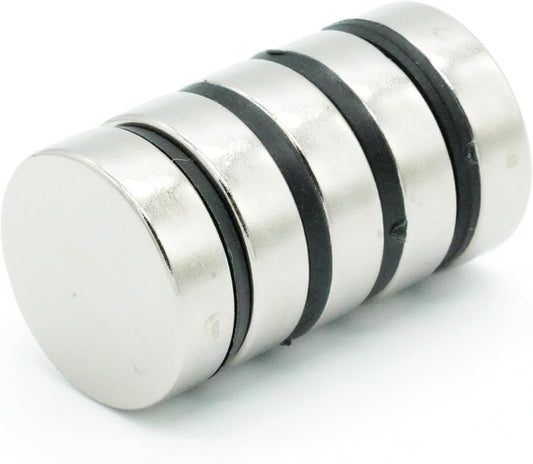 【防錆】強力ネオジム磁石 18ｍｍ × 5mm (寸法精度±0.05）N35 特殊4層メッキ 【5個セット】DIY 小型 丸型 工業用 キッチン 浴室 室外 事務所 多用途 KYOKEI