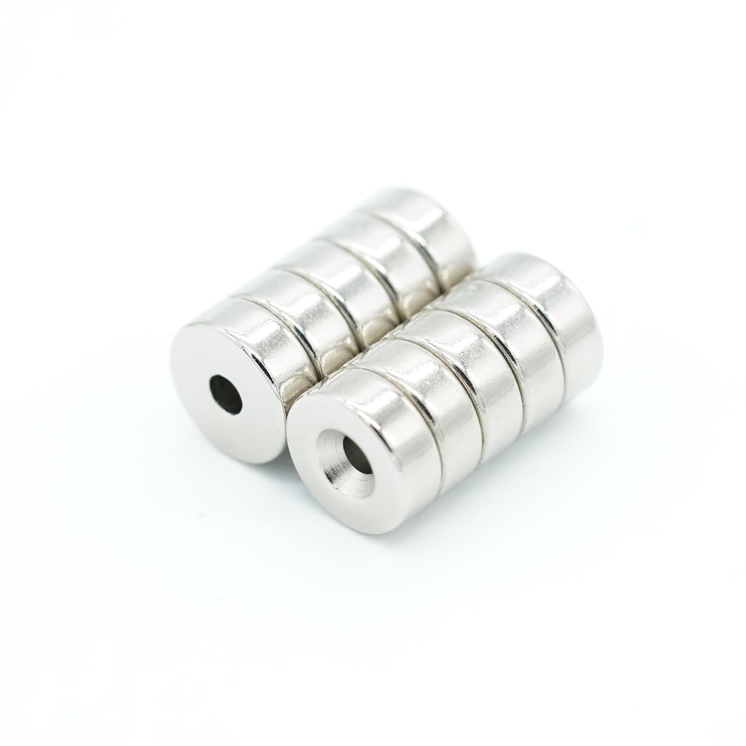 【特殊防錆】ネオジム磁石 Φ 8 mm × 3 mm (M2 皿ねじ穴) グレードN35 KYOKEI (10)