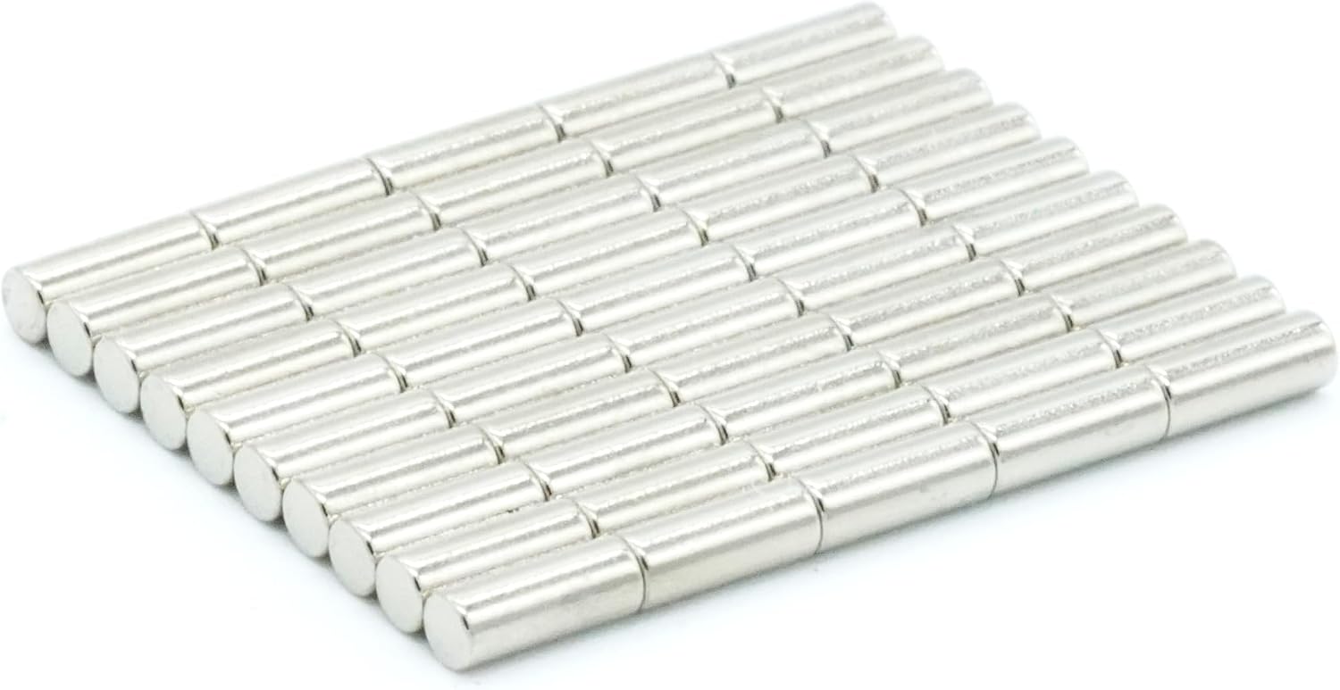 【市販最高グレード】N54 【防錆】強力ネオジム磁石 2ｍｍ ×5mm 50個セット 特殊4層メッキ DIY 小型 丸型 工業用 キッチン 浴室 室外 事務所 多用途 KYOKEI