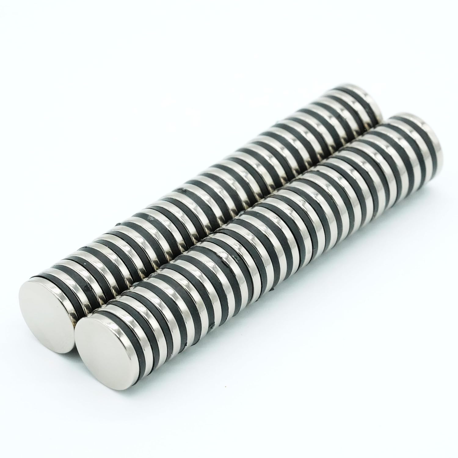 【防錆N35グレード】ネオジム磁石Φ15mmｘ2mm 高精度/公差±0.05mm 【防錆特殊4層メッキ】 DIY・工業用 KYOKEI (50)