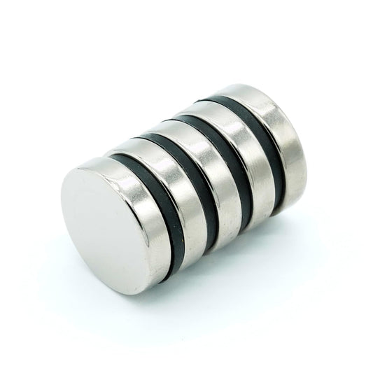 【防錆】強力ネオジム磁石 25mmｘ5.5mm 寸法公差±0.05mm 一般グレードN35 【防錆特殊4層メッキ】 外径25mm × 厚さ 5.5mm DIY・工業用 KYOKEI (5)