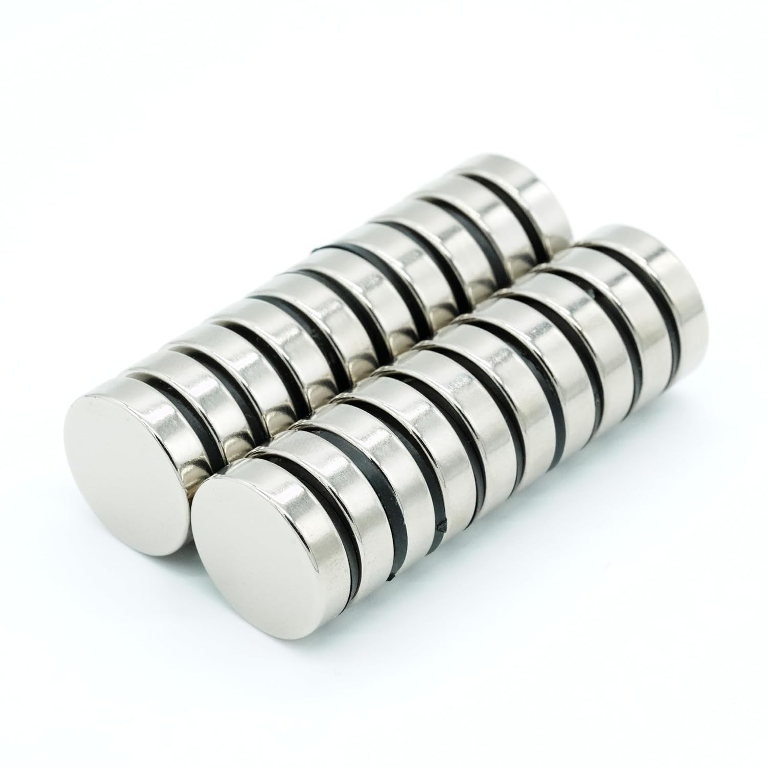 【防錆】強力ネオジム磁石 20mmｘ5mm 寸法公差±0.05mm 一般グレードN35 【防錆特殊4層メッキ】 外径20mm×厚さ5mm DIY・工業用 KYOKEI (20)