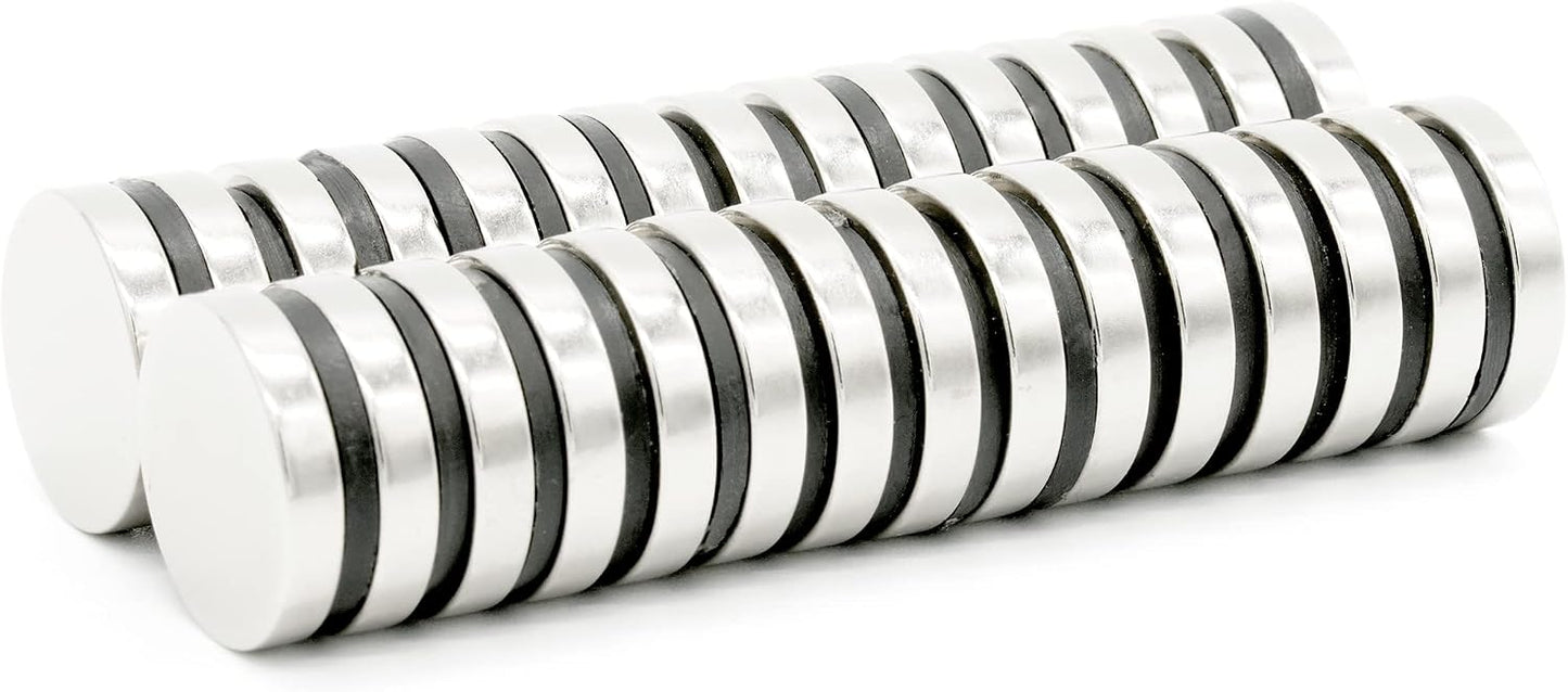 【防錆】強力ネオジム磁石 16ｍｍ × 3mm 30個セット N35 丸形 DIY 工業用 KYOKEI