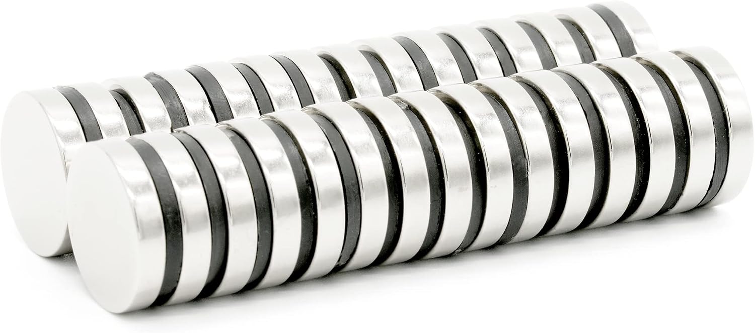 【防錆】強力ネオジム磁石 16ｍｍ × 3mm 30個セット N35 丸形 DIY 工業用 KYOKEI