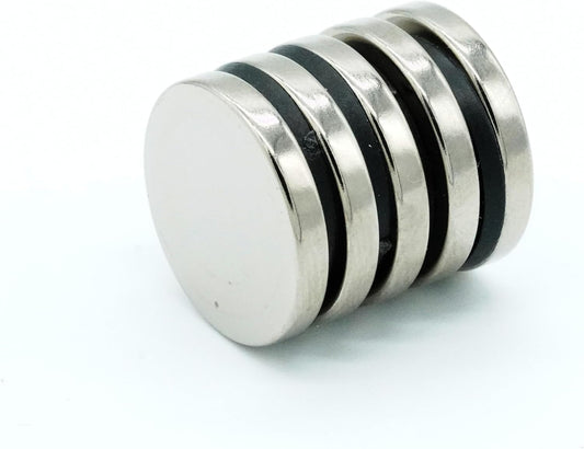 5個入り【防錆】強力ネオジム磁石 N35 Φ20ｘ3（mm） 寸法公差±0.05mm 【防錆特殊4層メッキ】 外径20mm × 厚さ3mm DIY・工業用 KYOKEI (5)