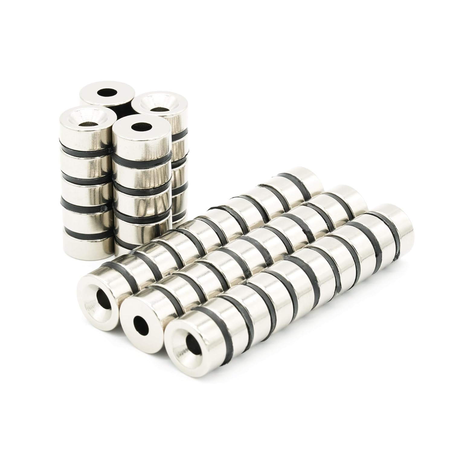 【防錆】強力ネオジム磁石 12ｍｍ ×5mm (M4皿ねじ穴) 丸型 N35 DIY 工業用 KYOKEI 50個