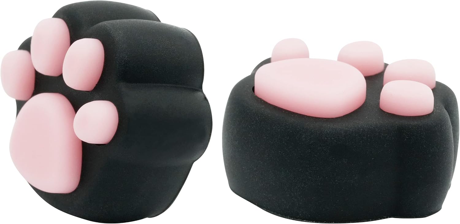 シリコンカバーマグネット【ぷにゃマグ】2個入りパック 白＆黒＆茶 各1点セット ネコ手形鉄板シール付き！計6枚（使う場所を選ばない）肉球触感 ホワイトボード 冷蔵庫 インテリア ギフト KYOKEI