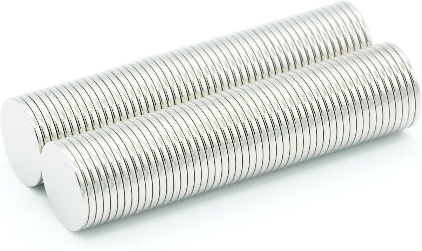 100個入り【防錆】強力ネオジム磁石 Φ12ｘ1（ｍｍ） 寸法公差±0.05mm 一般グレードN35 【防錆特殊4層メッキ】外径12mm×厚さ1mm DIY・工業用 KYOKEI (100)
