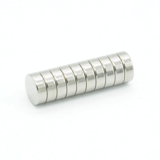 【市販最高グレード】【防錆】強力ネオジム磁石 6ｍｍ ×2mm 特殊4層メッキ N54 DIY 小型 丸型 工業用 キッチン 浴室 室外 事務所 多用途 KYOKEI (10個セット)